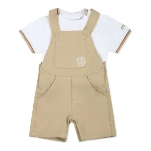 Stone Logo Dungarees Set