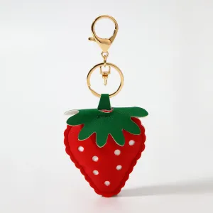 Strawberry Bag Charm Red