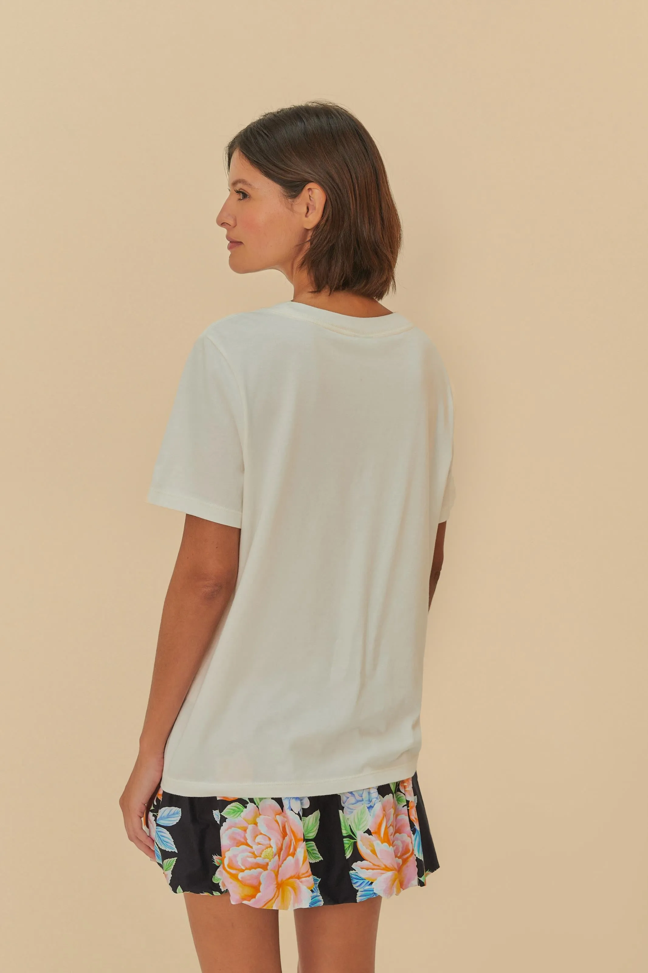 T-Shirt Fit Farm Rio Copacabana Off White