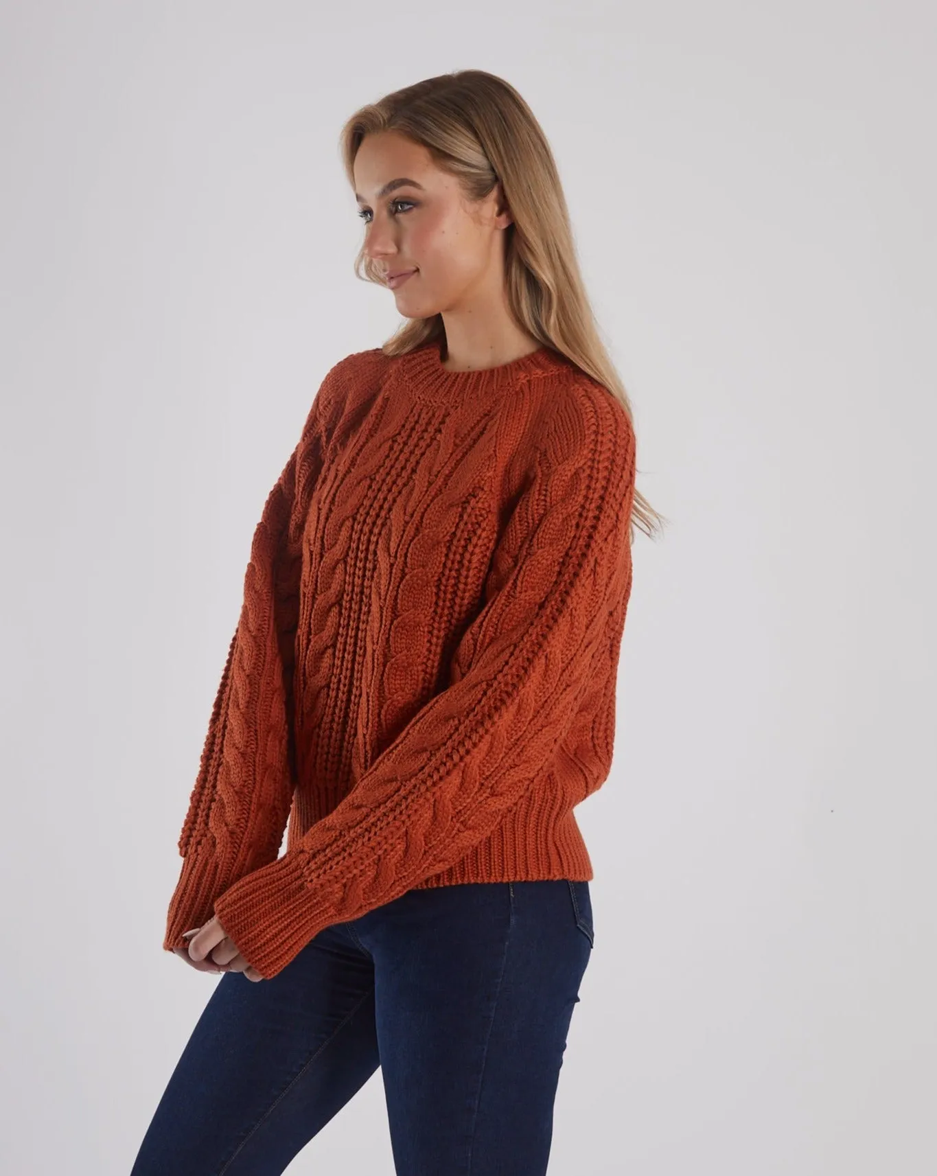 Tansy Knit Cinnamon Orange