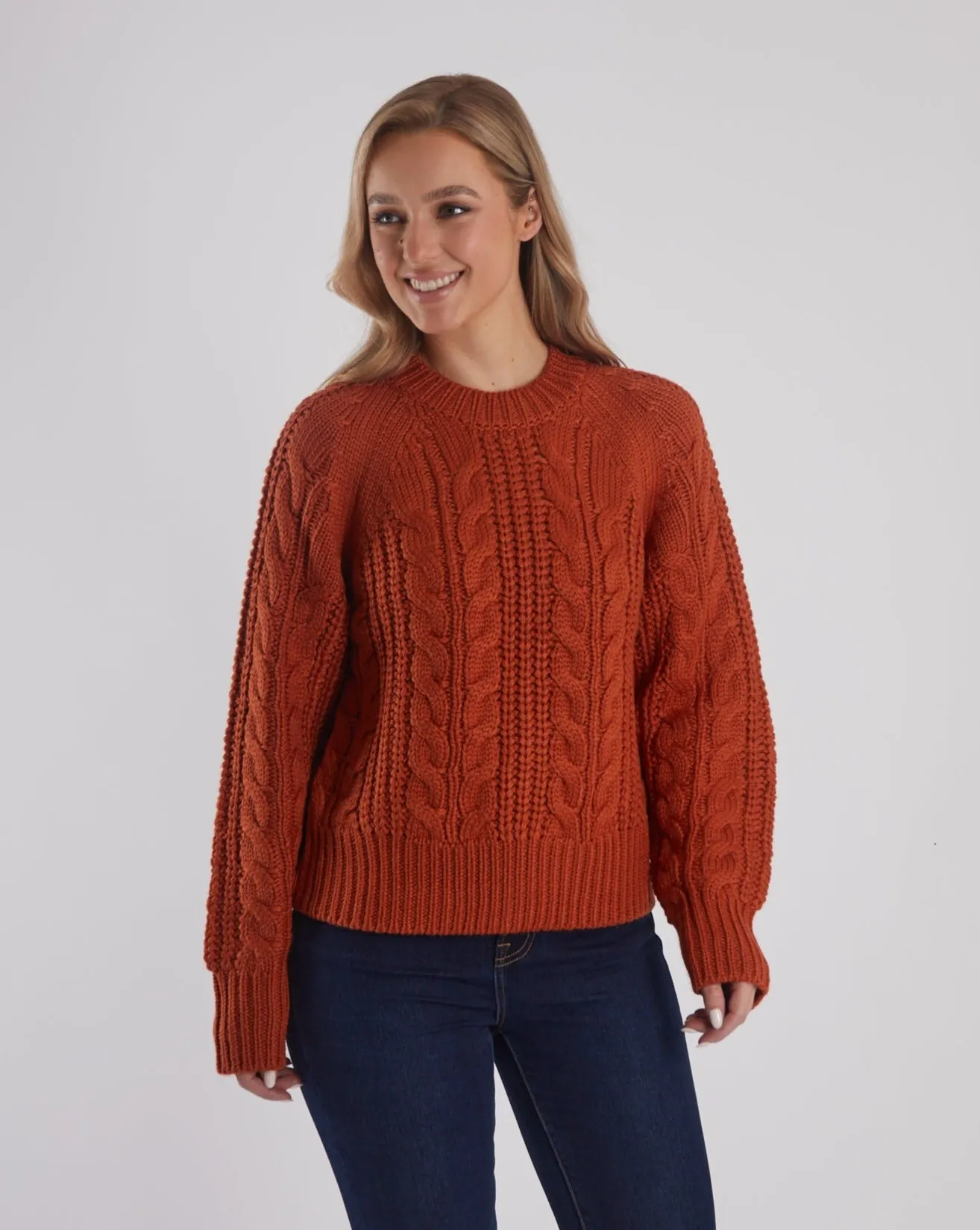 Tansy Knit Cinnamon Orange