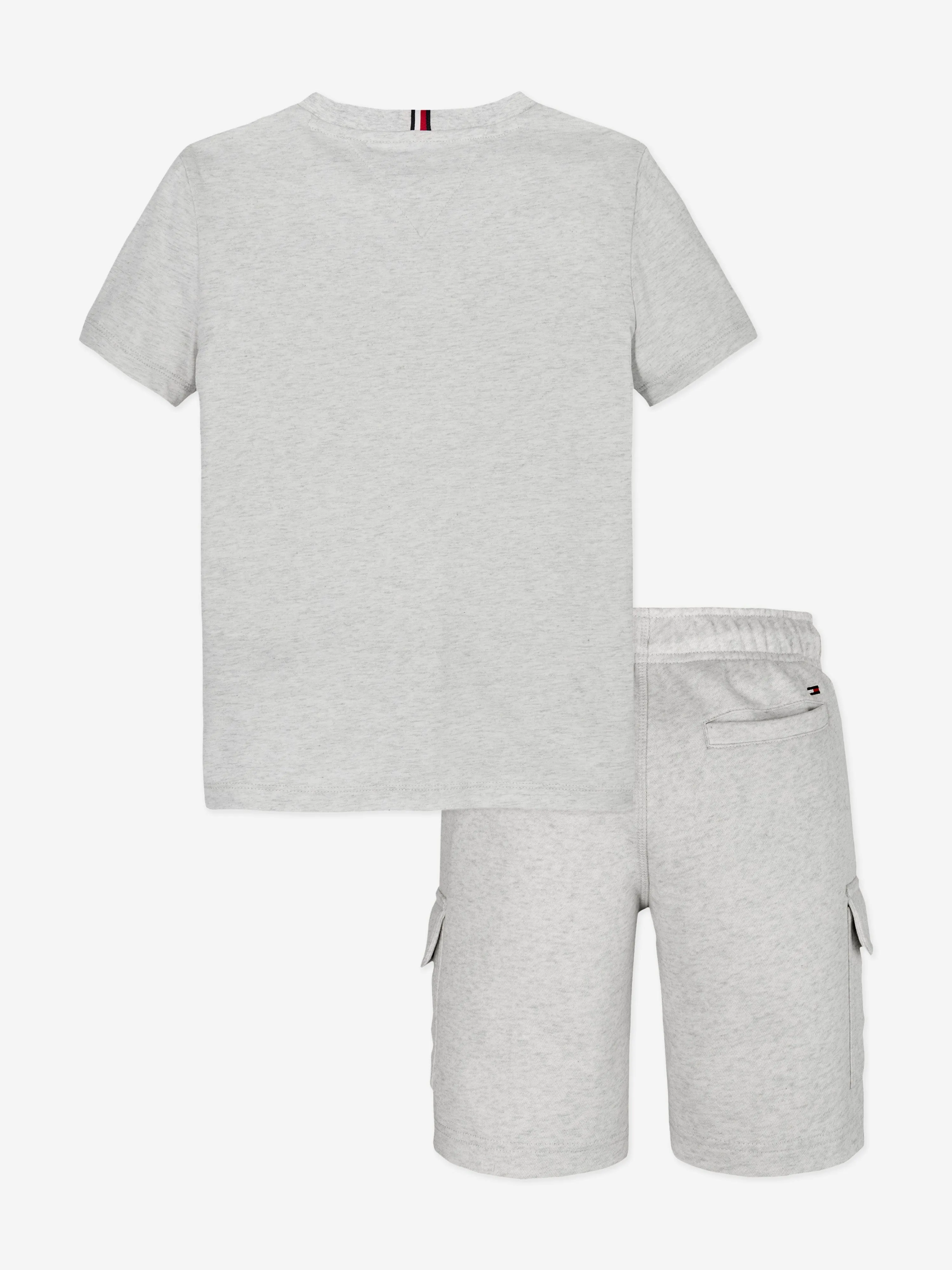 Tommy Hilfiger Boys T-Shirt and Cargo Short Set in Grey