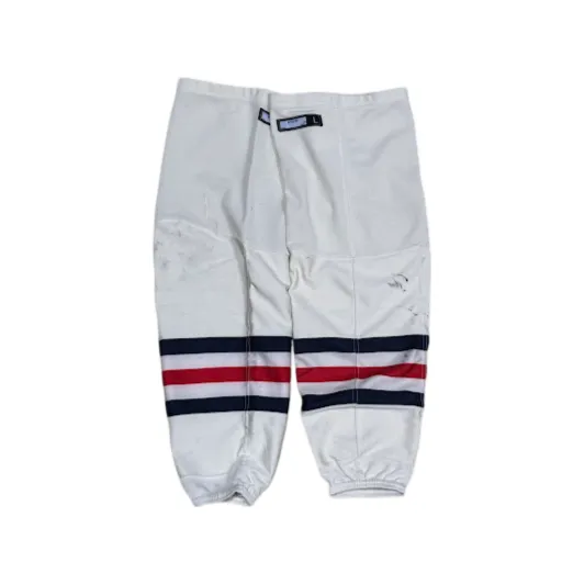 Used - CCM Performance Socks - Cream/Red/Navy