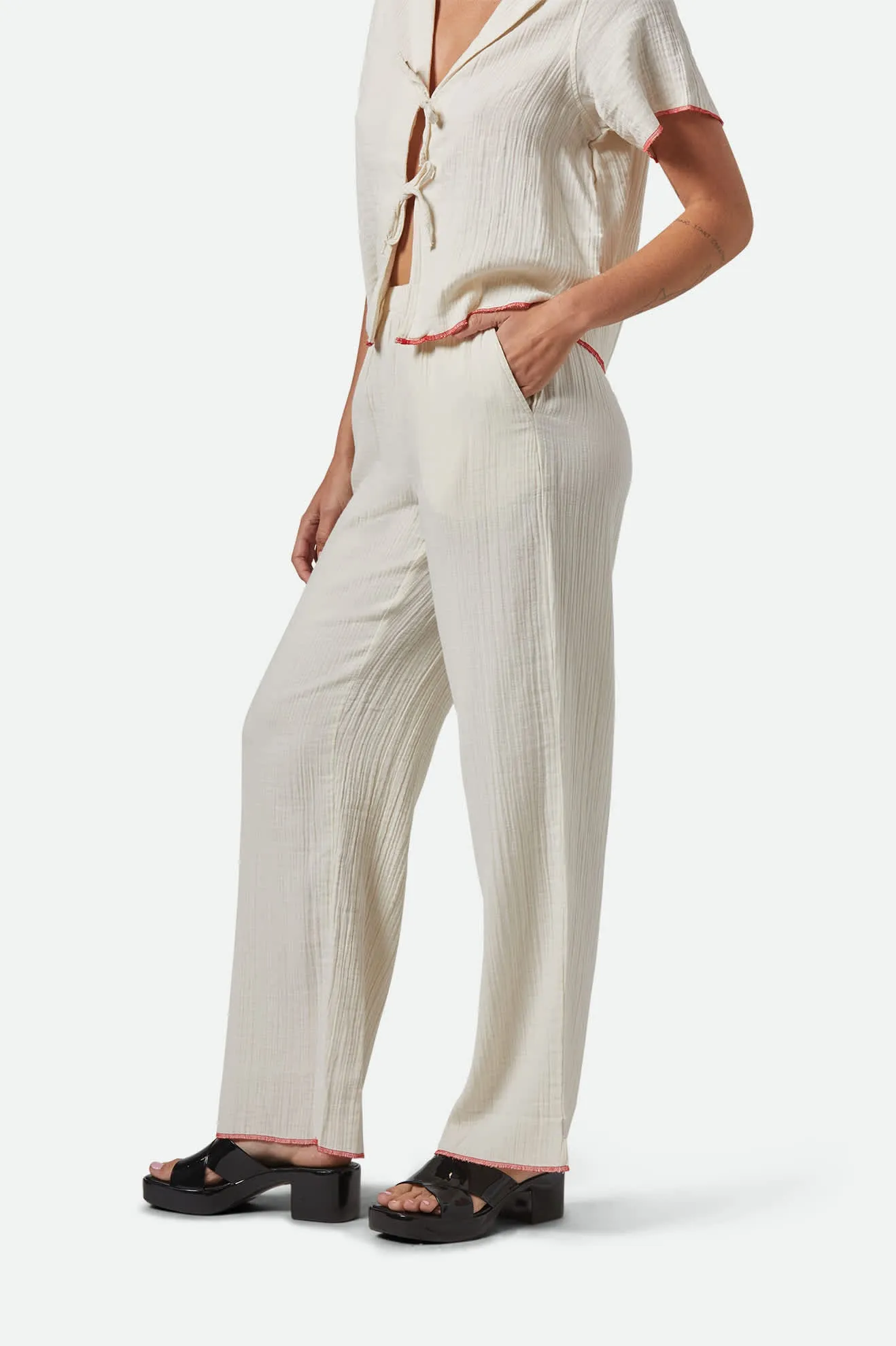 Wandering Hudson Lounge Pant - Off White
