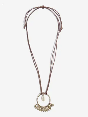 Westside Accessories Brown Boho Cord Necklace