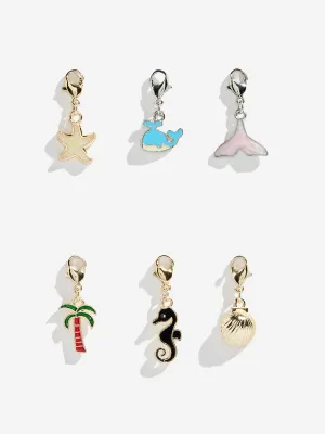 Westside Accessories Multicolour Beachy Charms Set - Pack of 6