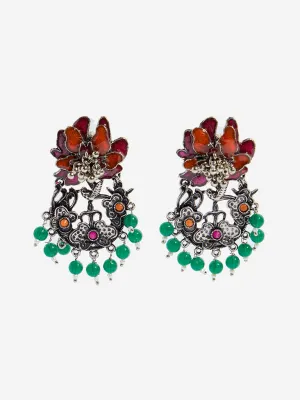 Westside Accessories Multicolour Floral Statement Earrings