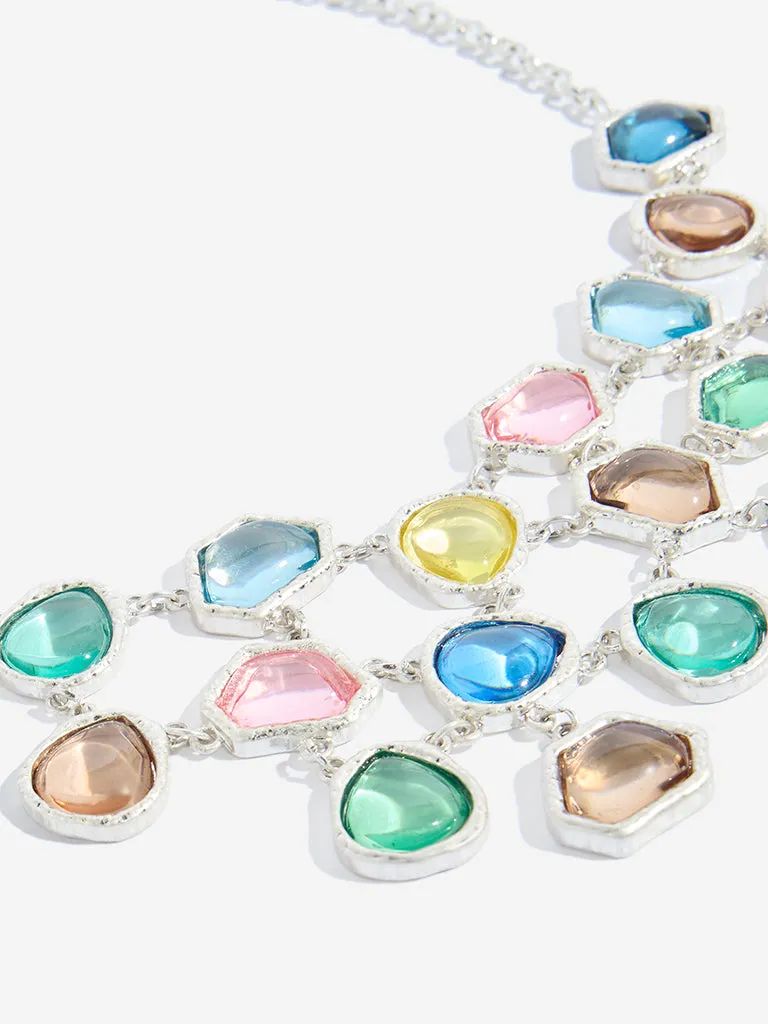 Westside Accessories Multicolour Gemstone Collar Necklace