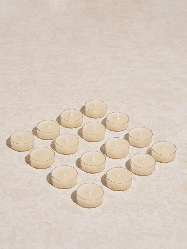 Westside Home Ivory Acrylic Tealight Candles (Set of 16)