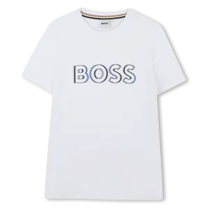 White Duo Toned Outline T-Shirt