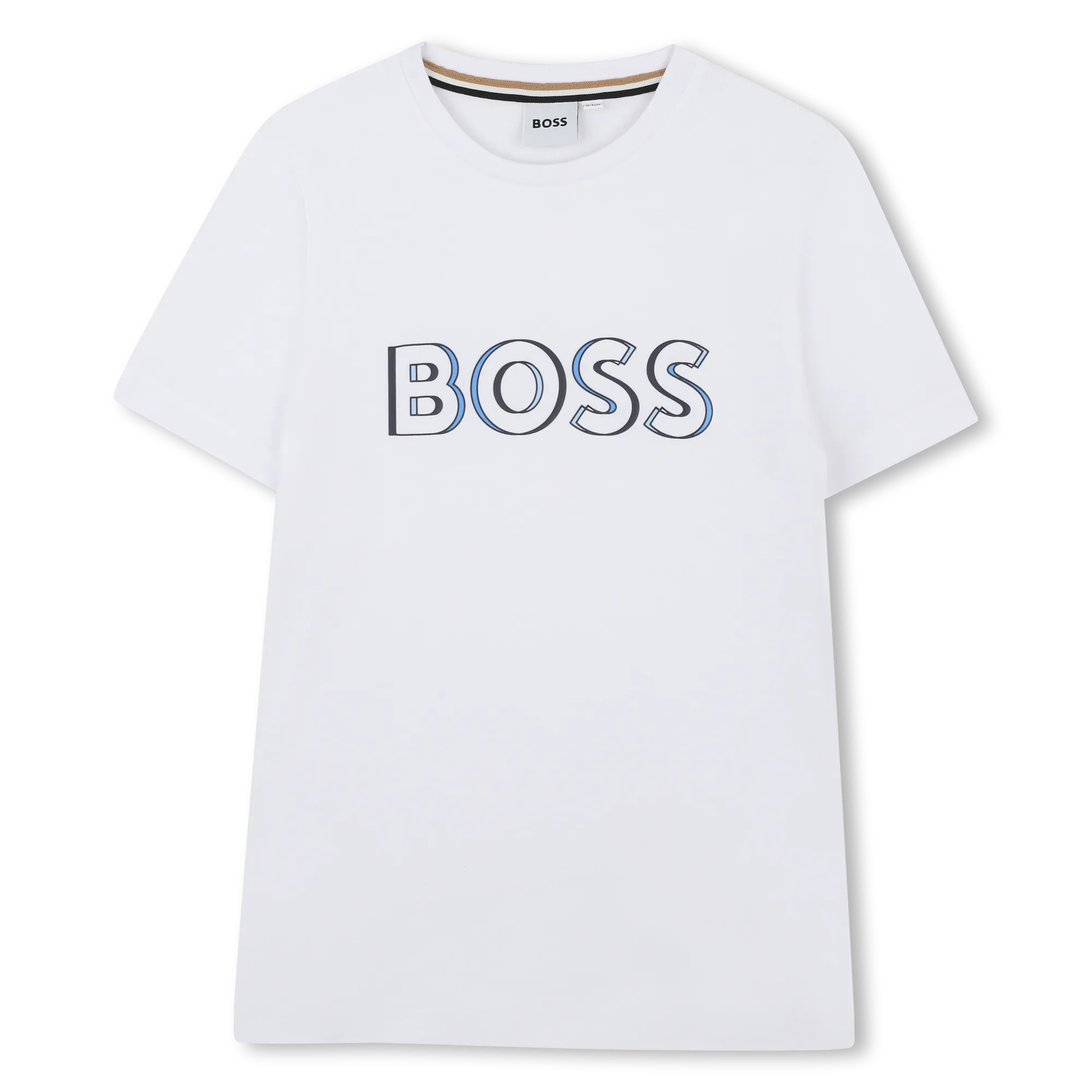 White Duo Toned Outline T-Shirt