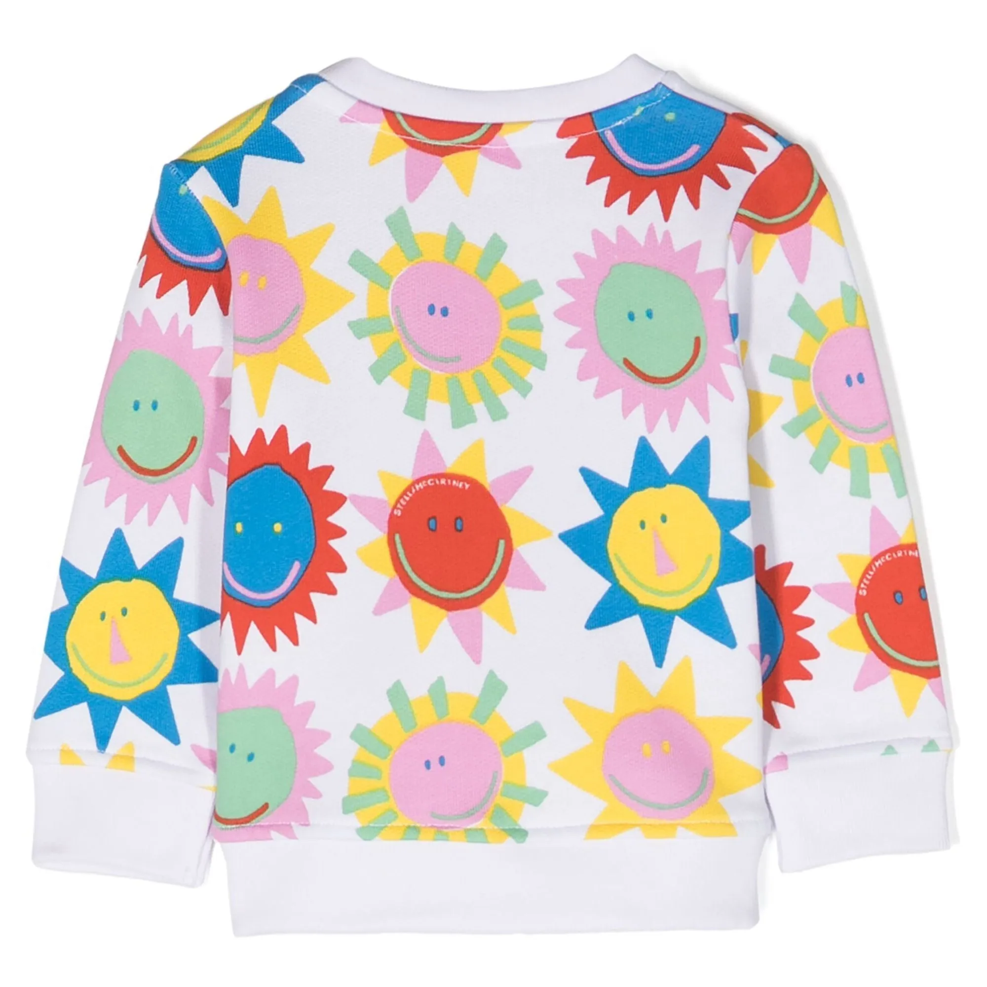 White Graphic Sun Sweatshirt