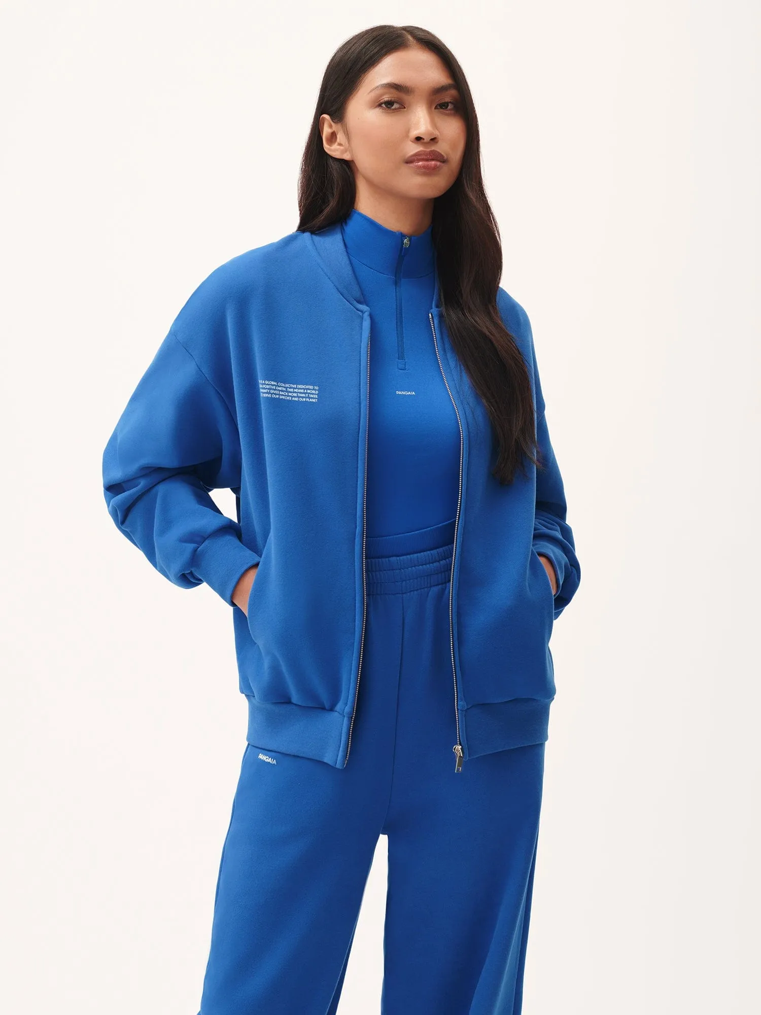 Womens 365 Midweight Bomber Jacket—Gaia Blue
