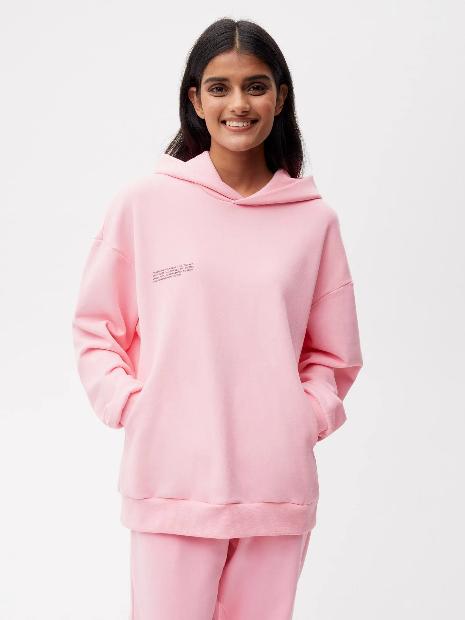 Womens 365 Midweight Hoodie—sakura pink