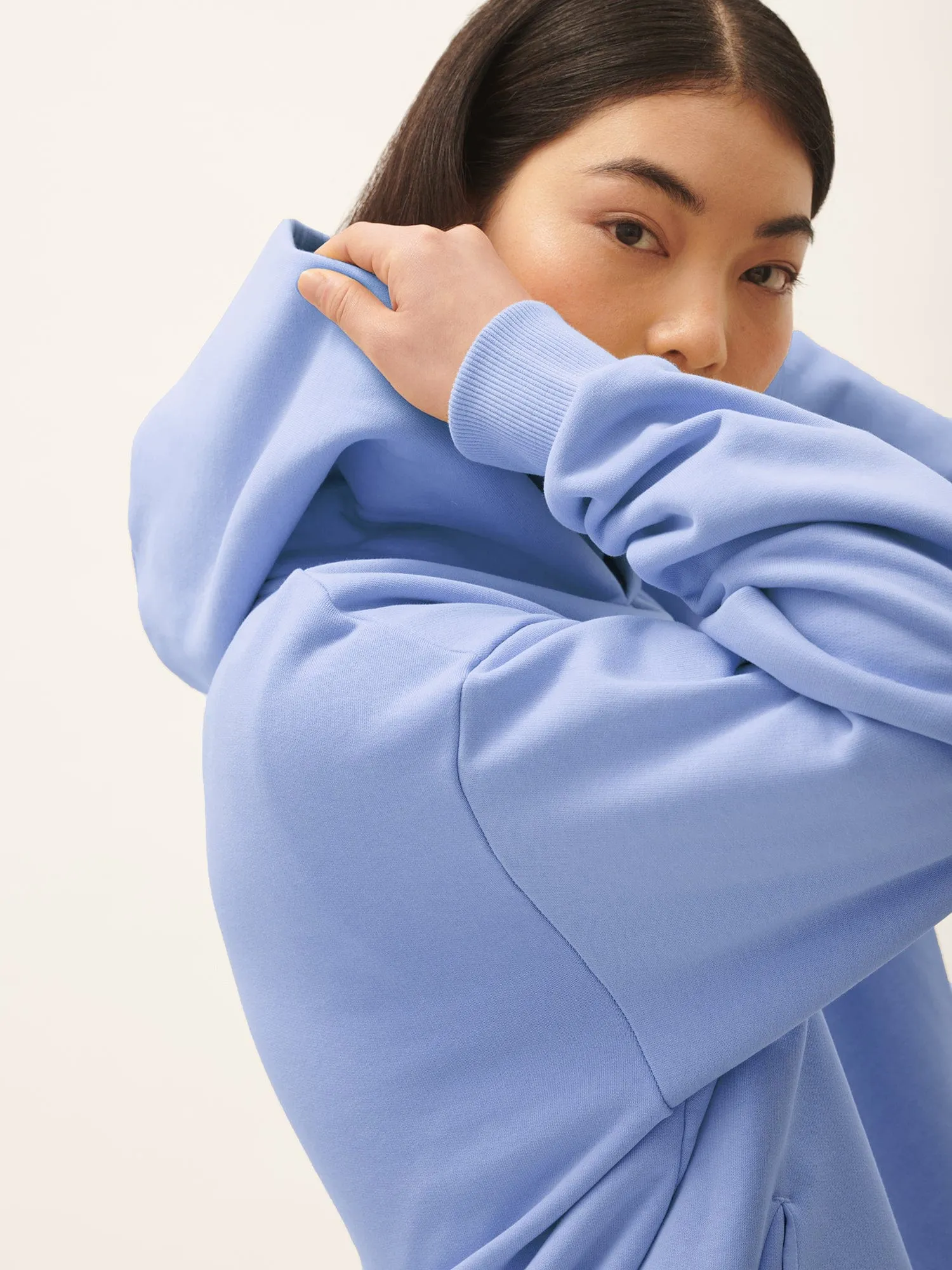 Womens 365 Midweight Hoodie—Sodalite Blue