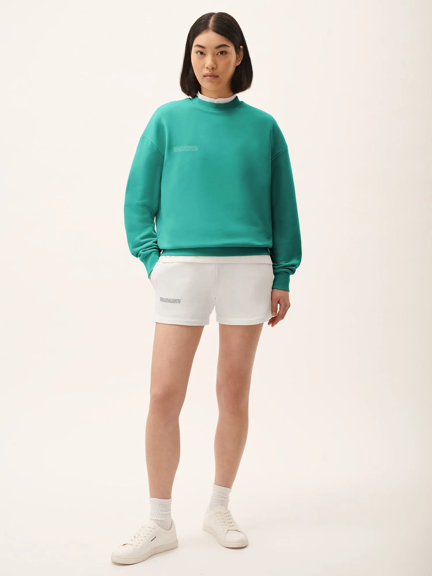 Womens 365 Midweight Sweatshirt—Malachite Green