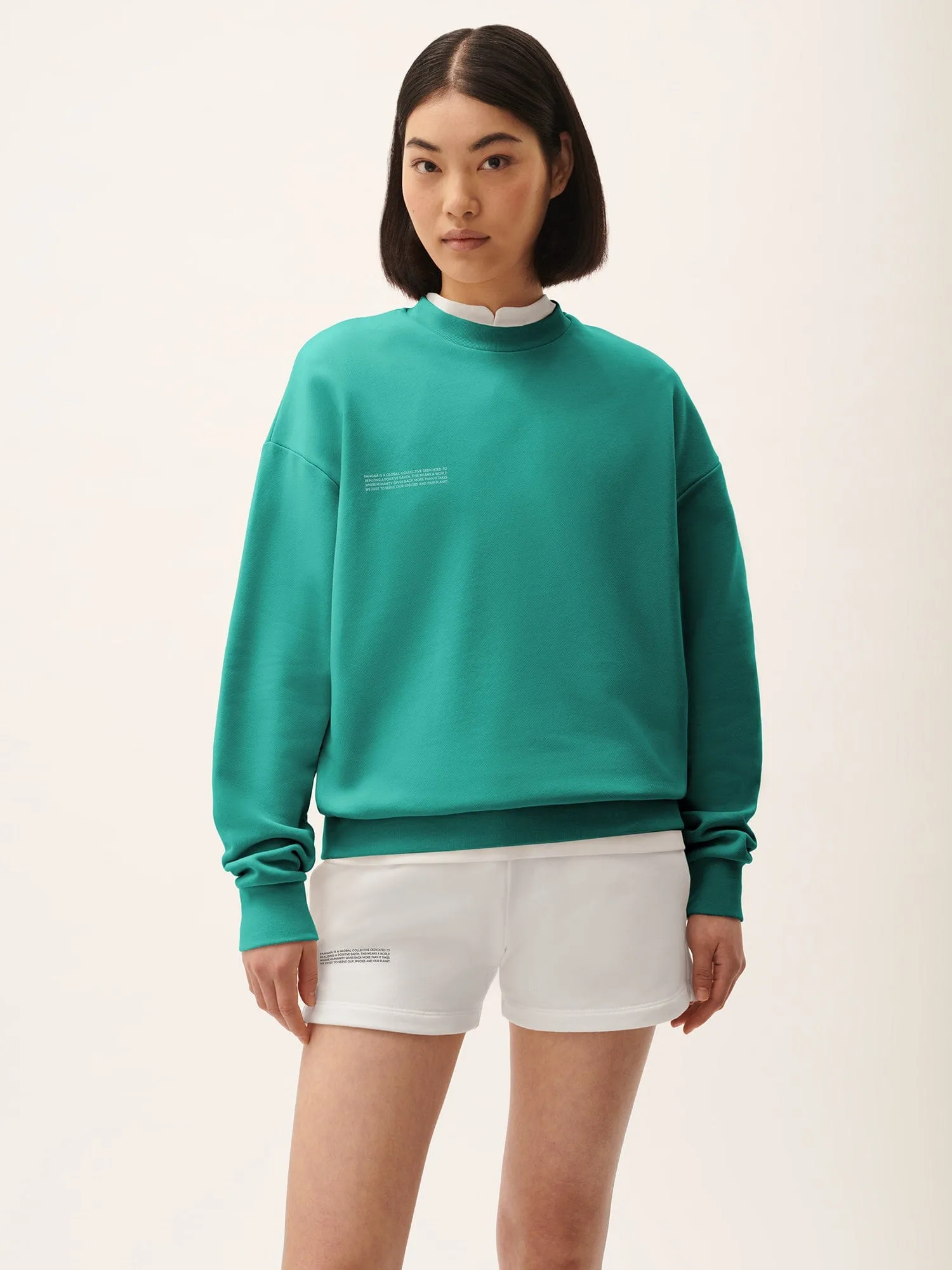 Womens 365 Midweight Sweatshirt—Malachite Green