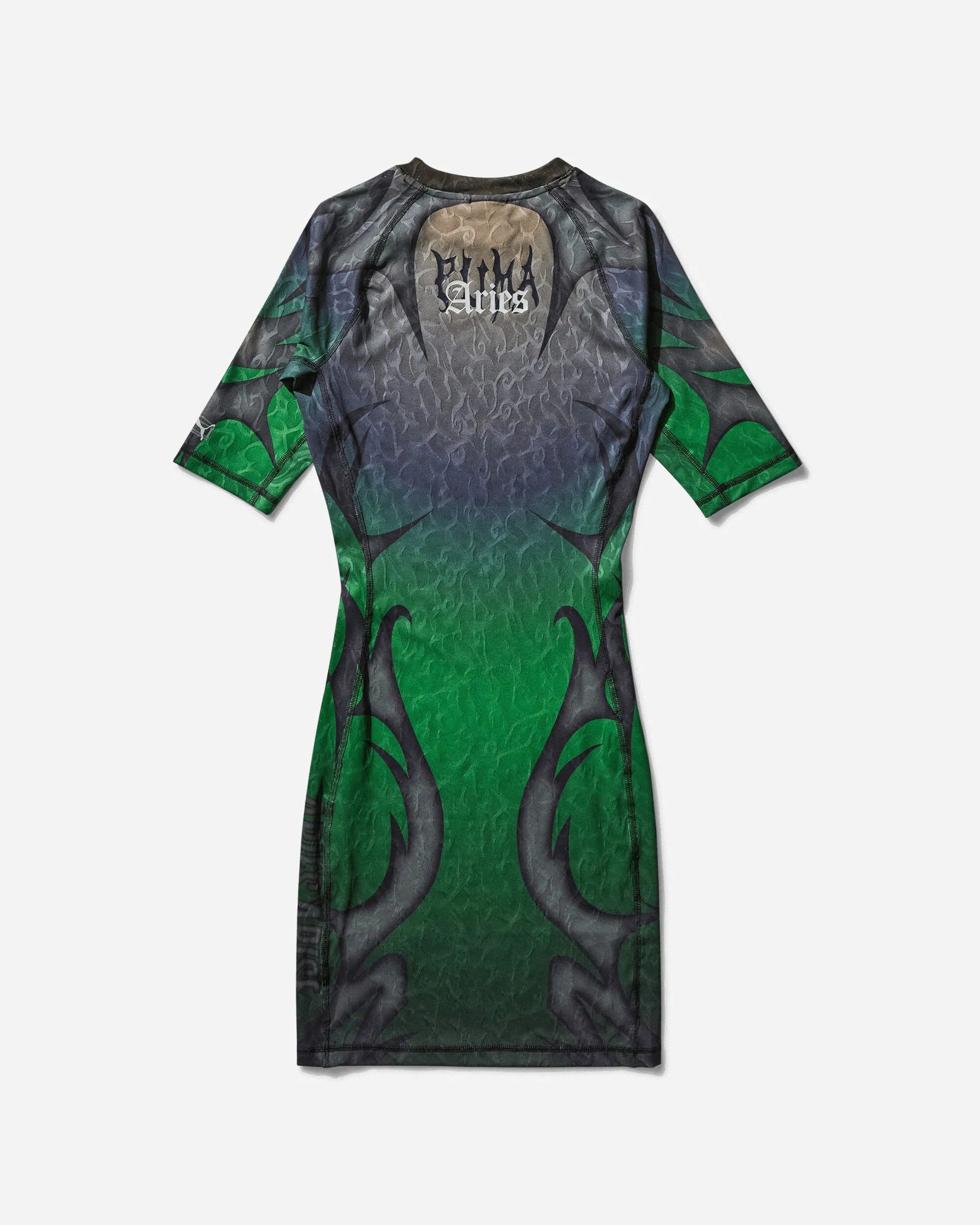 Women's Aries Tribal Jacquard Lace Dress Green