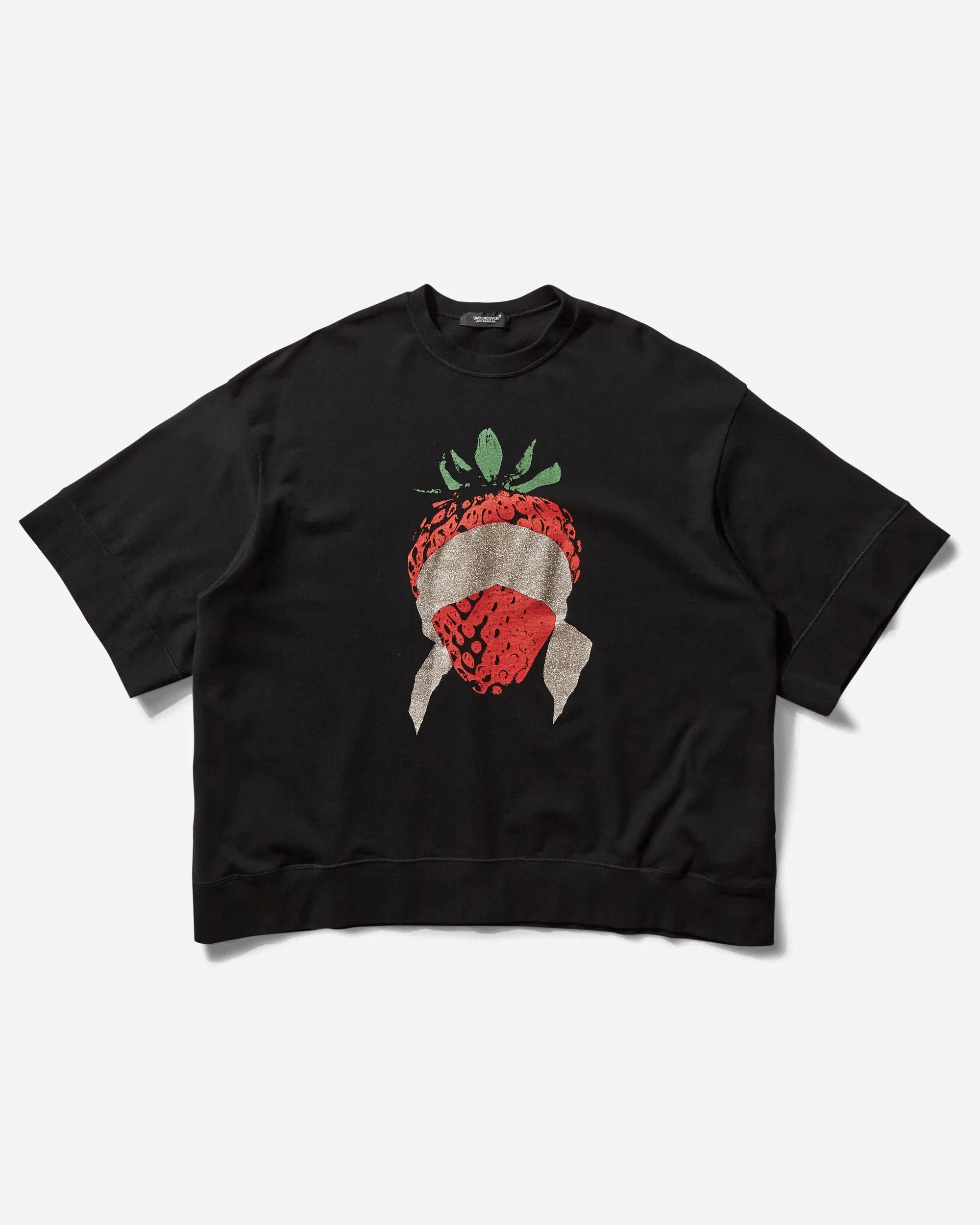 Women's Cropped Crewneck Sweatshirt Black