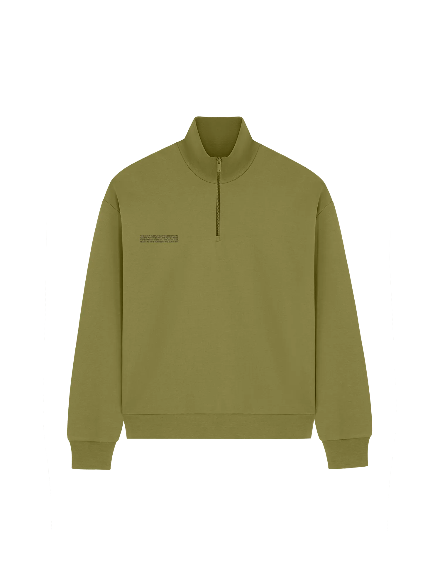 Womens DNA Double Jersey Half Zip Sweatshirt—highland green