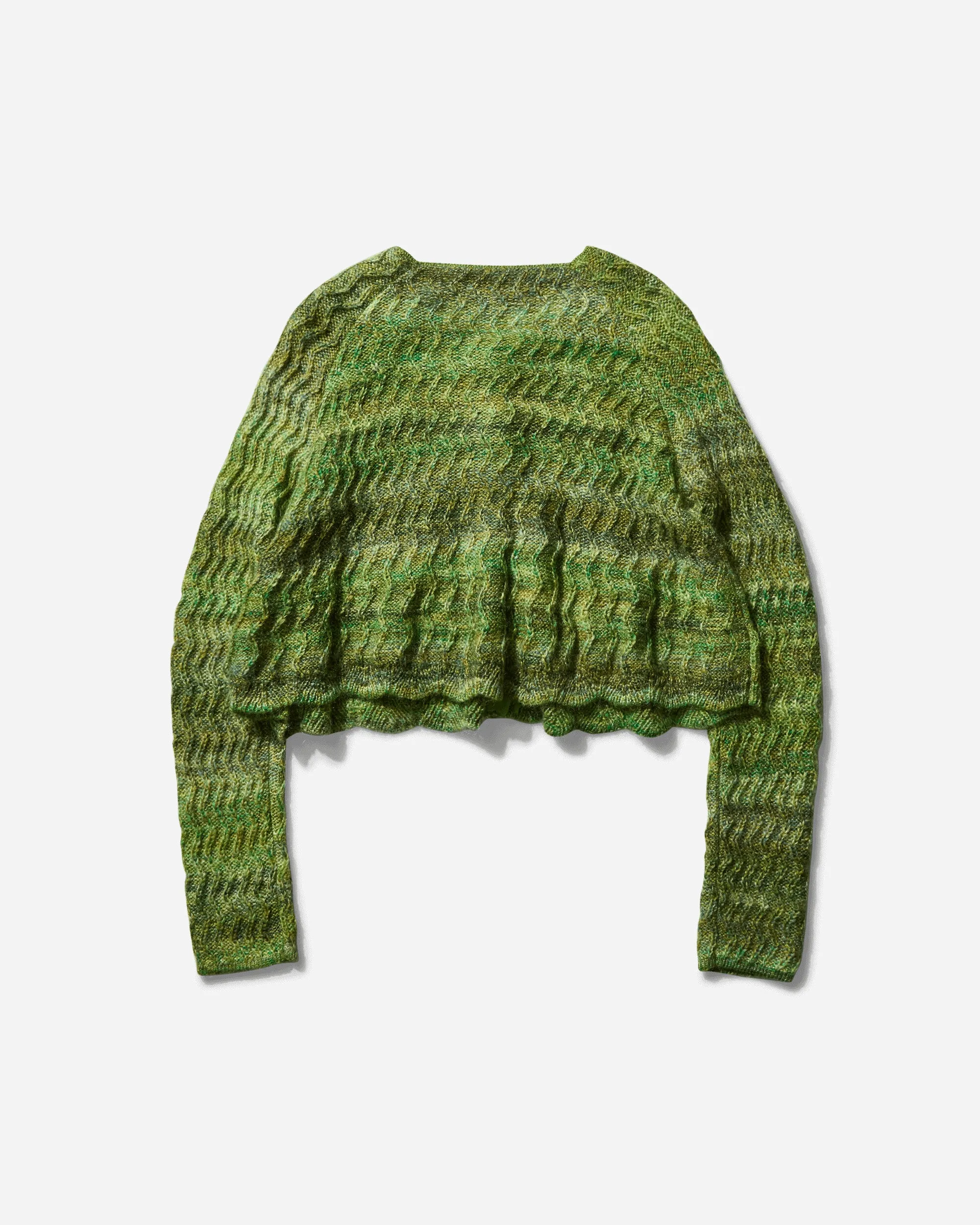 Women's Isa Scalloped Cardigan Green