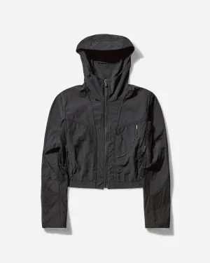 Women's Paneled Crop Jacket Black