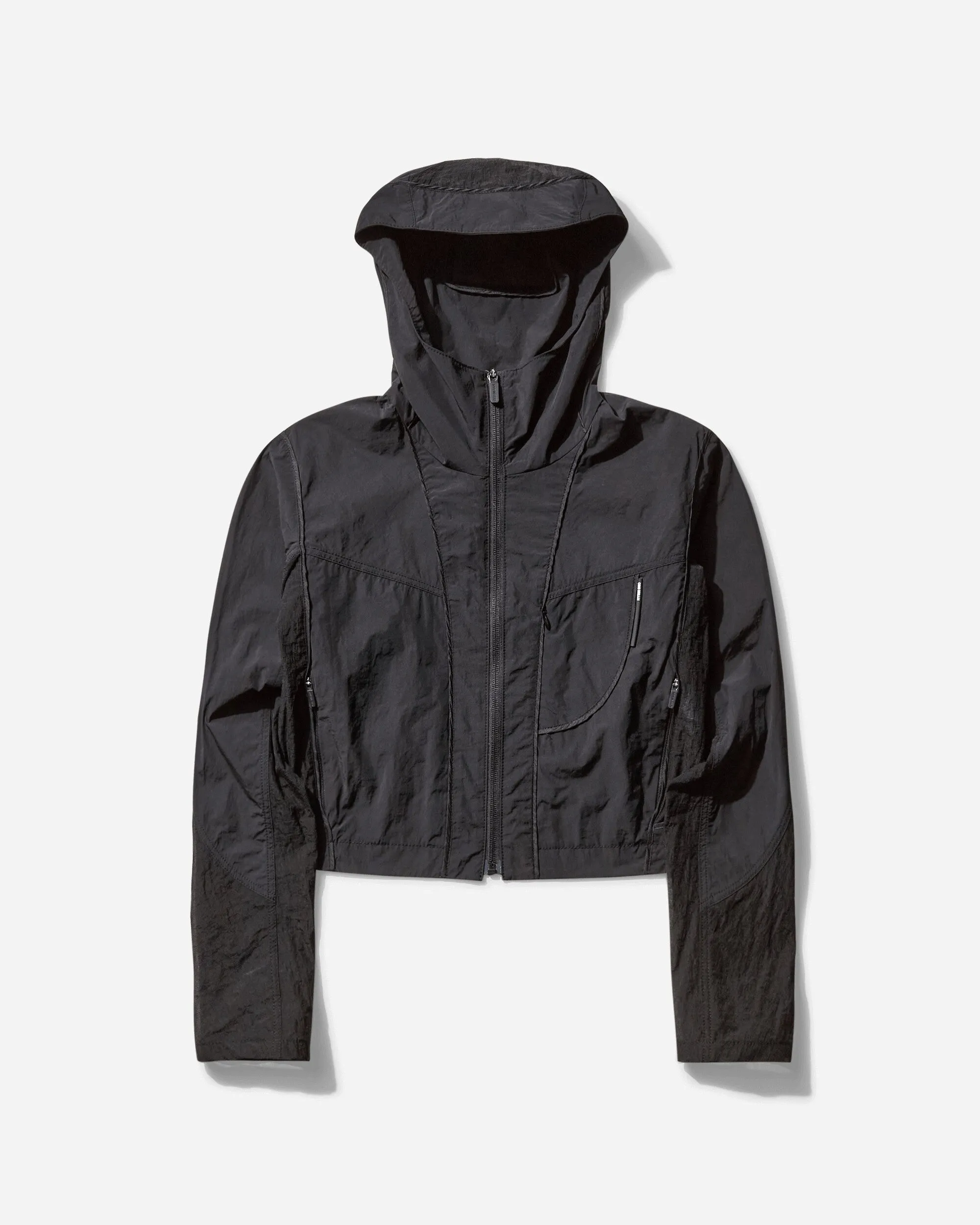 Women's Paneled Crop Jacket Black