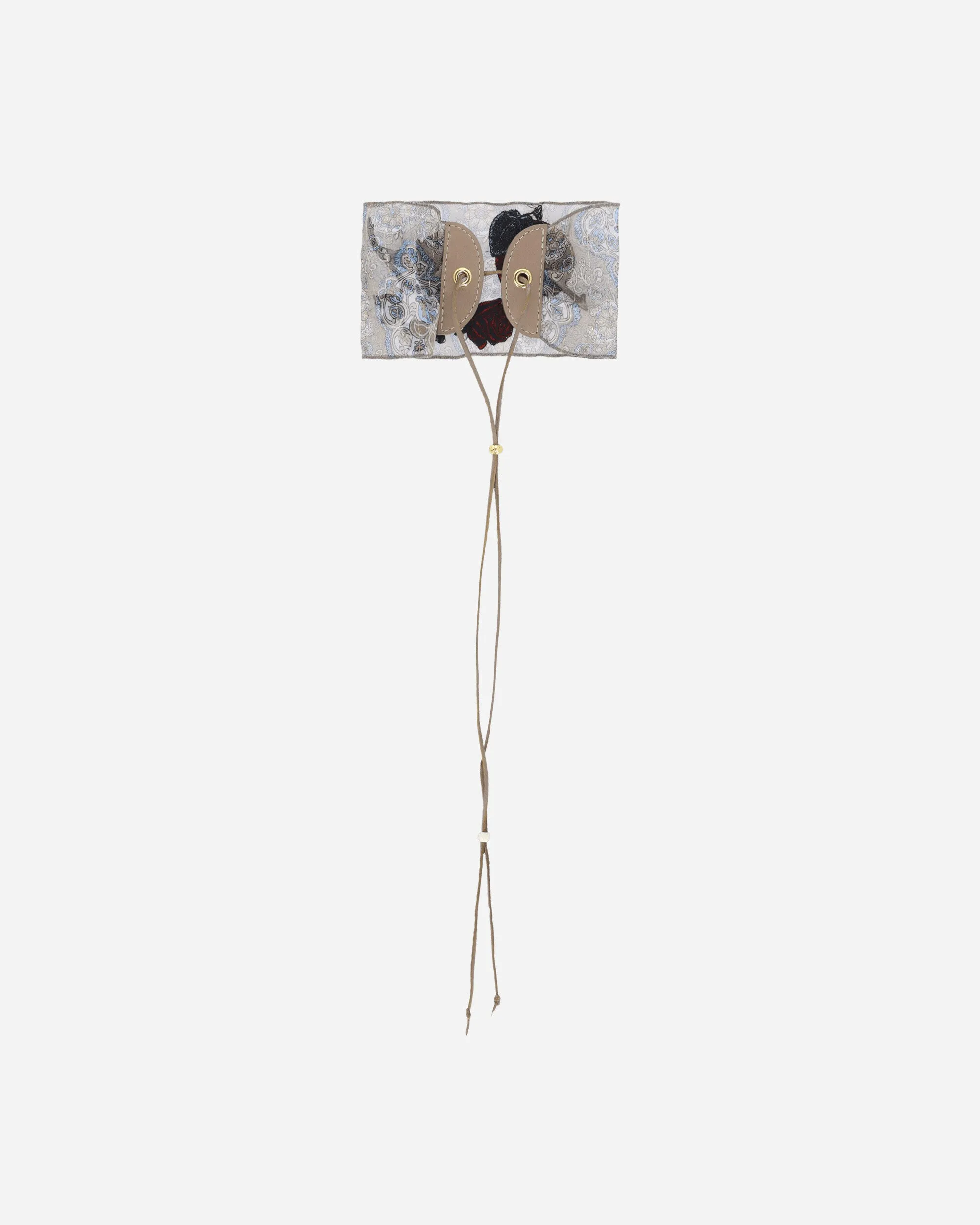 Women's Silk Choker Beige