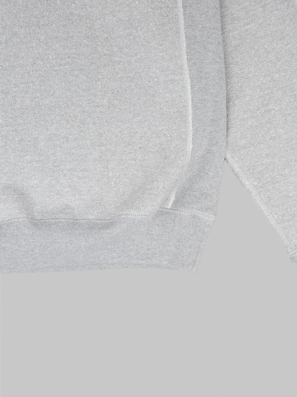 Wonder Looper Pullover Crewneck 876gsm Double Heavyweight French Terry Heather Grey