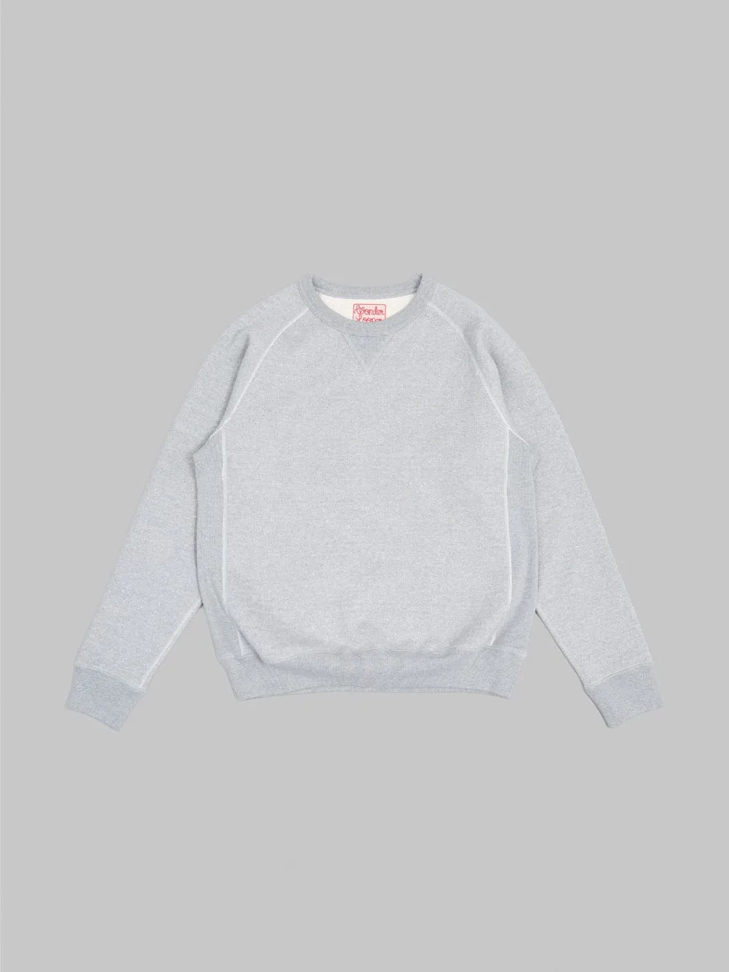 Wonder Looper Pullover Crewneck 876gsm Double Heavyweight French Terry Heather Grey