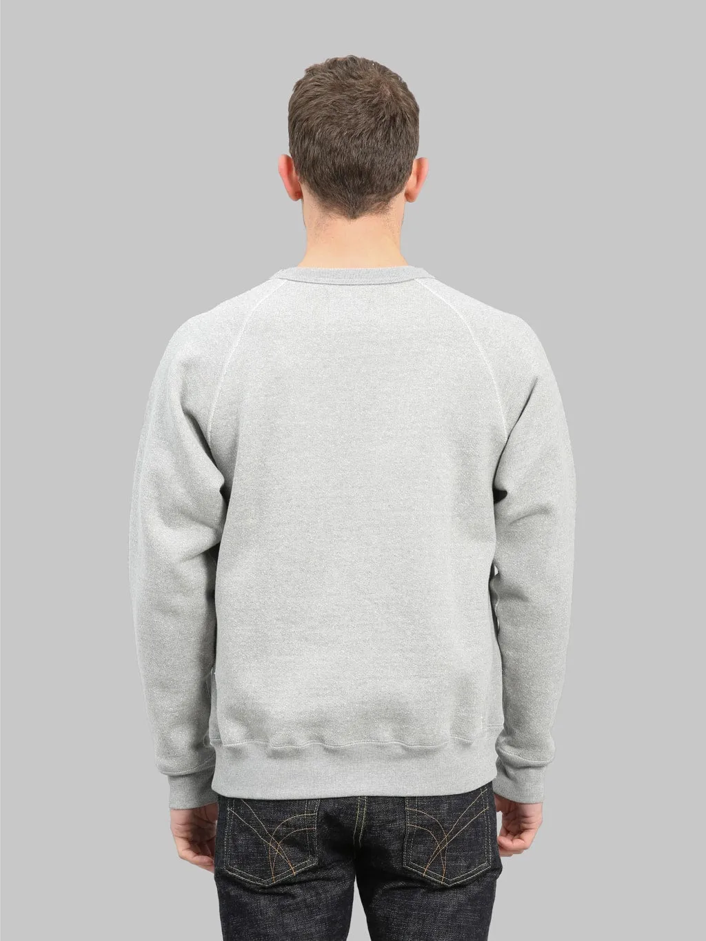 Wonder Looper Pullover Crewneck 876gsm Double Heavyweight French Terry Heather Grey