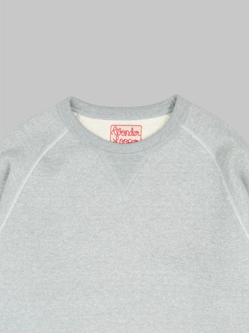 Wonder Looper Pullover Crewneck 876gsm Double Heavyweight French Terry Heather Grey