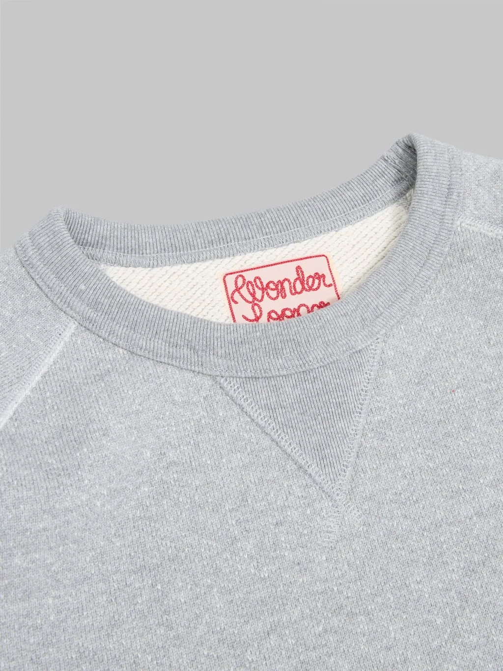 Wonder Looper Pullover Crewneck 876gsm Double Heavyweight French Terry Heather Grey