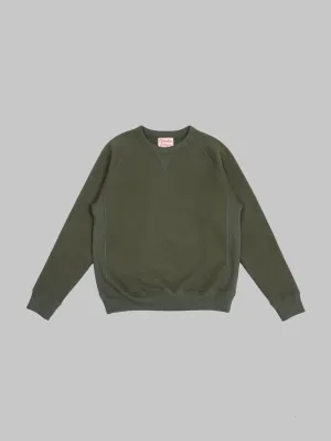 Wonder Looper Pullover Crewneck 876gsm Double Heavyweight French Terry Khaki
