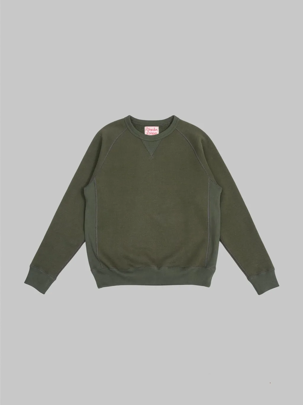 Wonder Looper Pullover Crewneck 876gsm Double Heavyweight French Terry Khaki