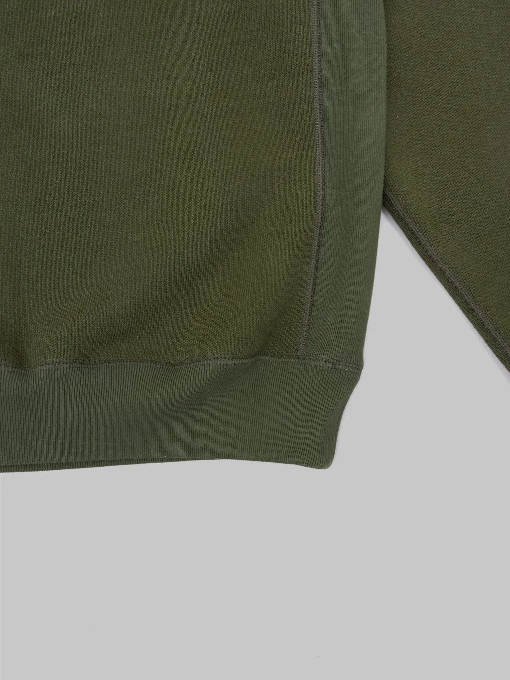 Wonder Looper Pullover Crewneck 876gsm Double Heavyweight French Terry Khaki
