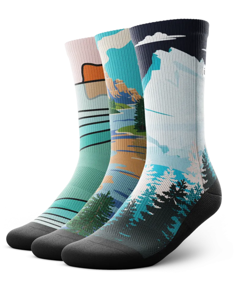 Wonderland Crew Socks 3-Pack
