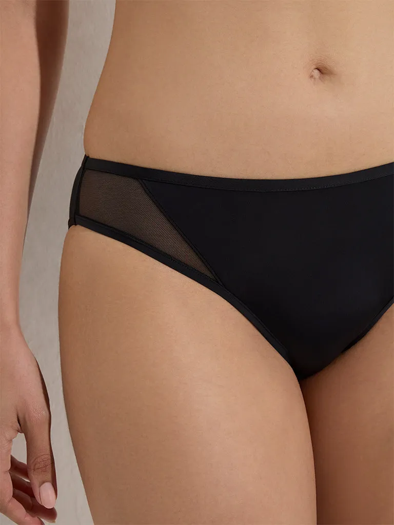 Wunderlove Black Mesh-Detailed Brief
