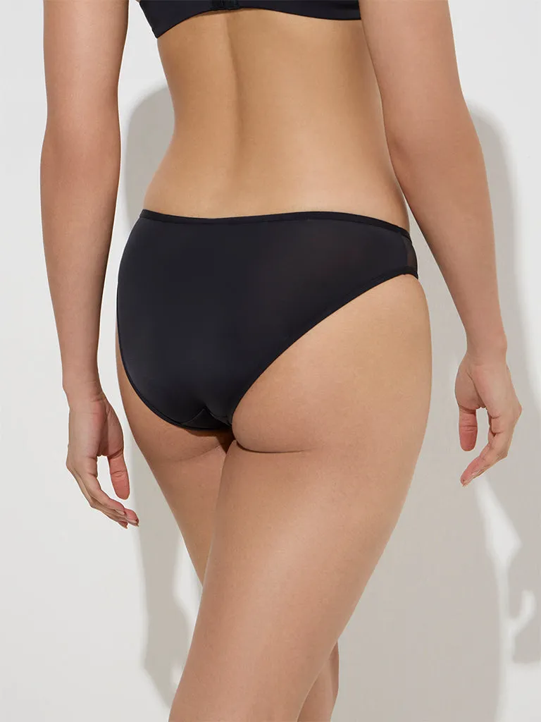Wunderlove Black Mesh-Detailed Brief